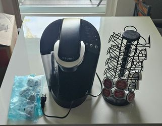 Keurig K-Classic Single Serve K-Cup Pod Coffee Maker with Pod Rack and Filters