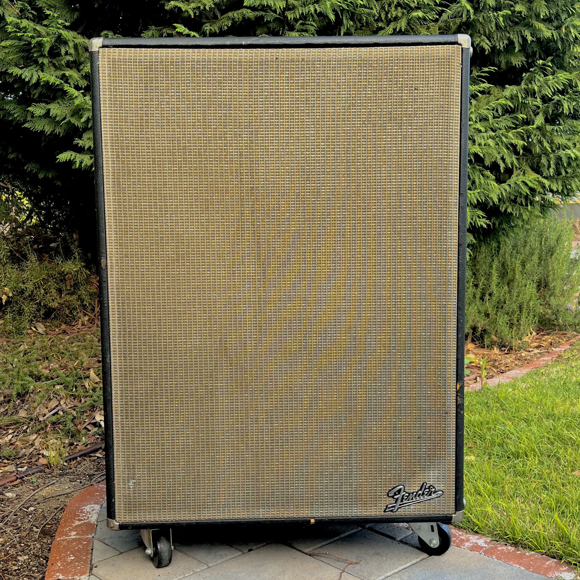 1970’s Fender Bassman 100 4x12 Bass Cab Guitar Amp Cabinet (not Marshall Ampeg Orange Sunn Gibson Mark’s Bass)