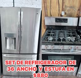 SET DE REFRIGERADOR Y ESTUFA EN ESELENTE CON DICIONES CON 30 DÍAS DE GARANTÍA