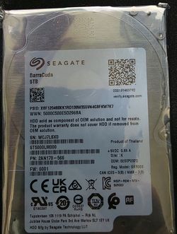 5TB 2.5" Hard Drive