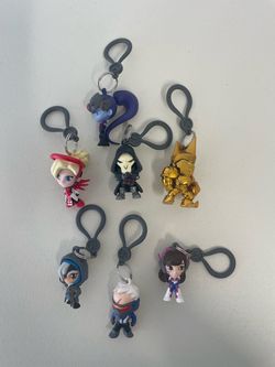 Overwatch Character Keychain Clip Figures – Lot of 7