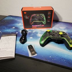 BIGBIG WON Wireless Switch Controllers, Bluetooth Wired PC Game Controller for Nintendo Switch, PC Windows, Android, IOS, Rainbow 2 Pro Controller Gam