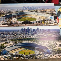 DODGER STADIUM Panoramic Canvas Wall Art Gallery Wrap - 17” X 37” By- $40 CHECK OUT MY OTHER ITEMS