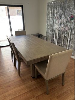 Dining table and chairs 6 pieces
