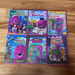 Barney DVDs Lot Of 6