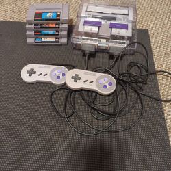 SNES With Clear Shell