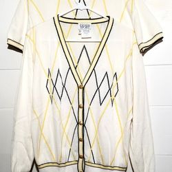 VINTAGE ESCADA SPORT BAUMWOLLE CARDIGAN SWEATER WOMENS SIZE L (2) SWEATER S