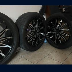 Almost Brand New 22 Rims Lexani Tires