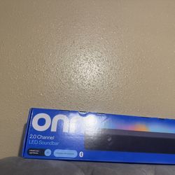 On 2.0 Sound Bar With LED lights Brand New
