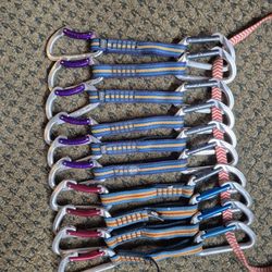 Rock Climbing Quickdraws Set Of 10