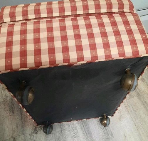 Antique Ottoman On Wheels