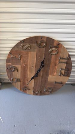 Wooden clock