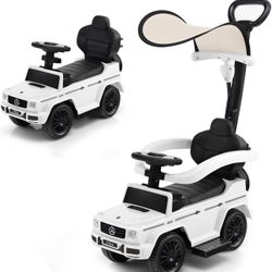 Push Car for Toddlers, 3 in 1 Mercedes Benz Stroller Sliding Walking Car