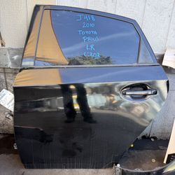 Toyota Prius 2010 Rear Door Driver Side LH Black J418, electric windows; 2010 to 2015 
