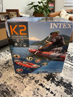 INTEX Excursion Pro K2 Inflatable Kayak Set: Includes Deluxe