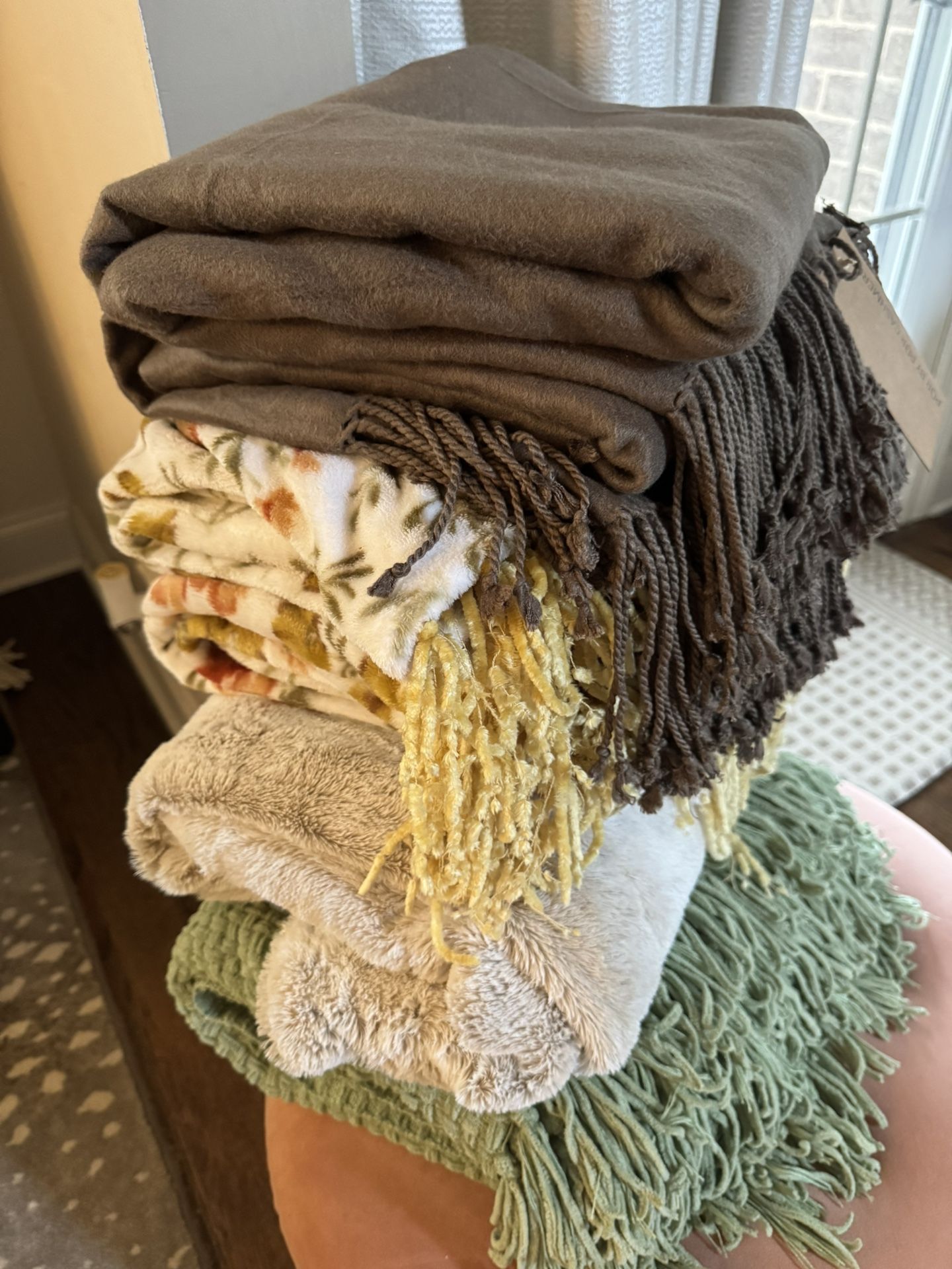 Throw Blankets 8 Dollars Each