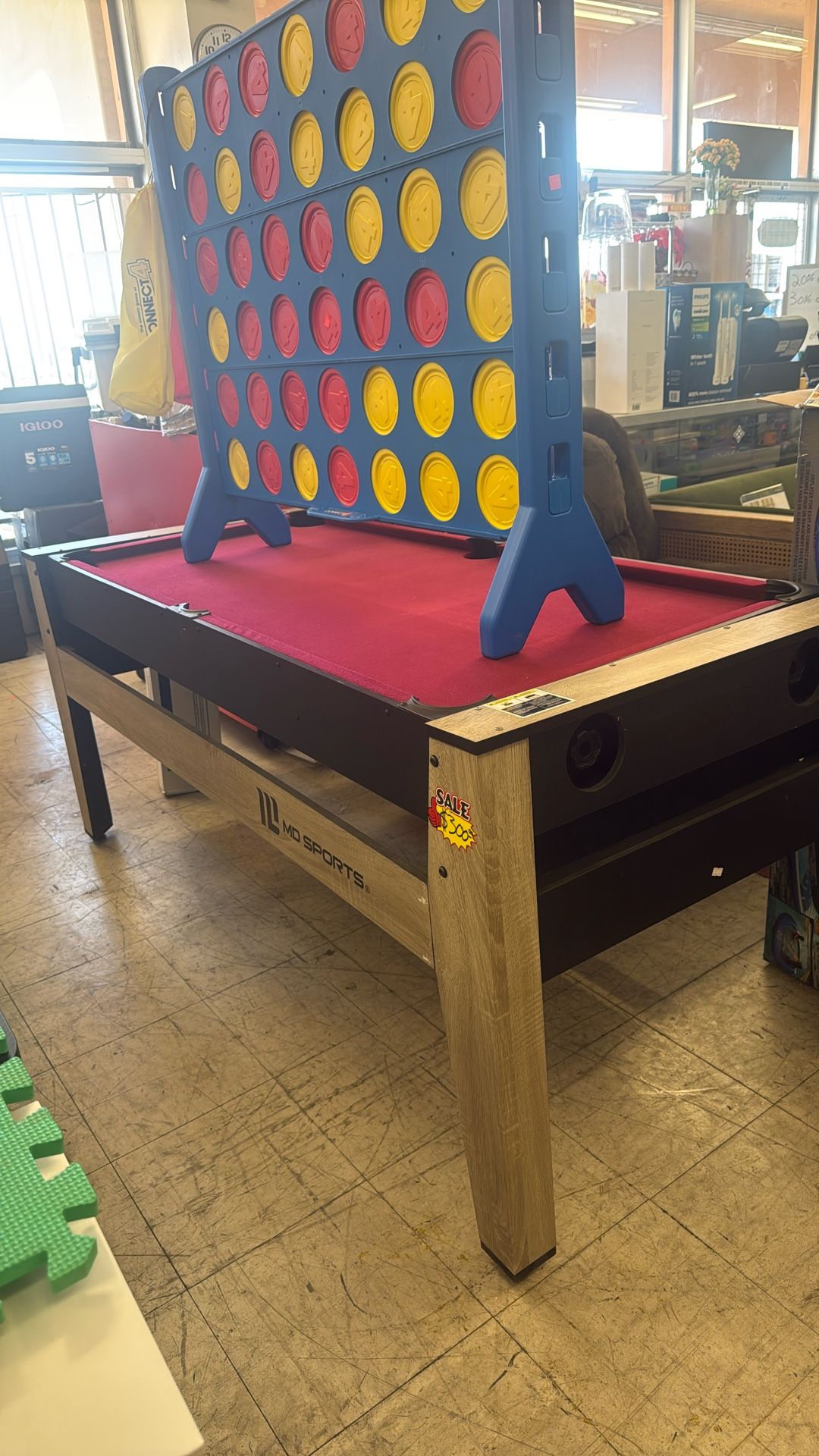 72" 4-in-1 Multi Game, Pool Table, Table..