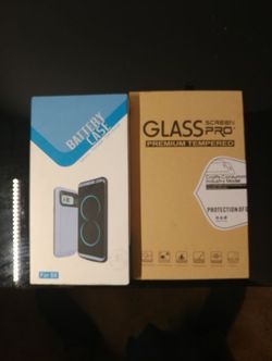 Samsung S8 (case and glass protector)
