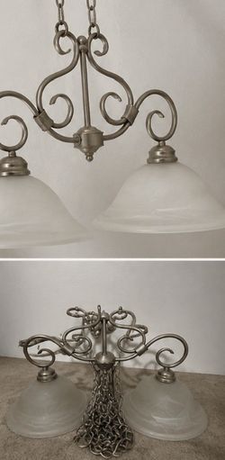 2 Light Hanging Chandelier