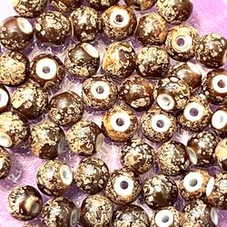 Lot Of 62 Jasper Glass Beads