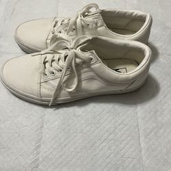 True White Vans (Size 9)
