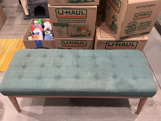 Teal Ottoman