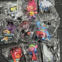 MCDONALD'S HAPPY MEAL TOYS TROLLS World Tour #1-9 sealed