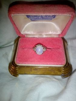 Opal I Think It's A Fire Opal Steering Silver Very Old Ring
