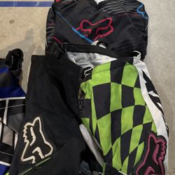 Kids Fox Racing and O’Neal dirt bike motocross gear chest protector and boots 
