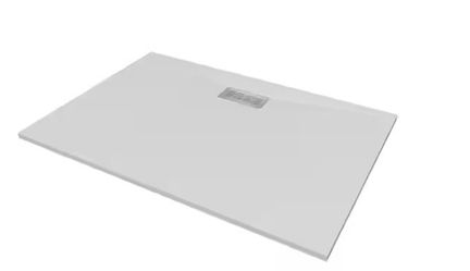 60 in. L x 42 in. W x 1.125 in. H Solid Composite Stone Shower Pan Base