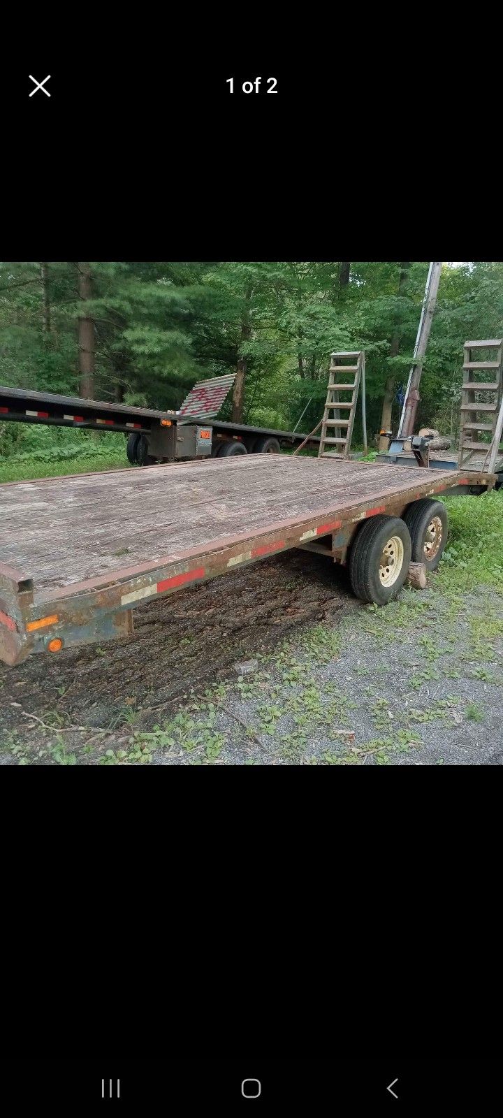 Trailer 10000 Gvw Low Boy Trailer Utility Loader Skid Steer