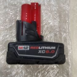Mikwaukee M12 6.0 Battery Used 