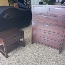 Nice Dresser And Nightstand.