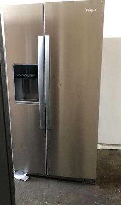 Whirlpool Side By Side Stainless Steel Counter Depth Fridge
