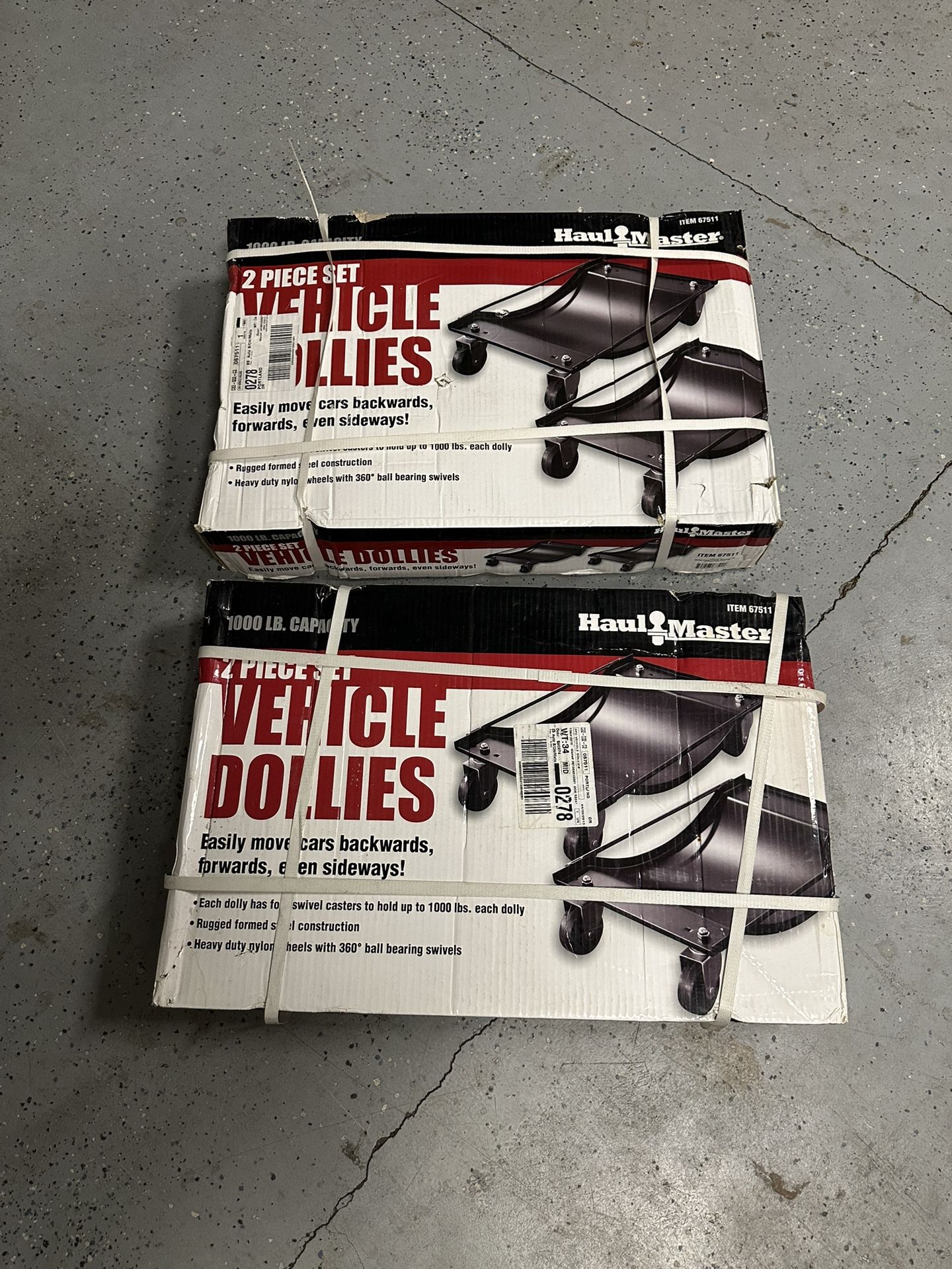 Haul Master Vehicle Dollies (2 Sets - 4 Dollies Total)
