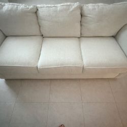White 3 Seater Couch 