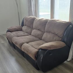 Reclining Sofa In Good Condition 