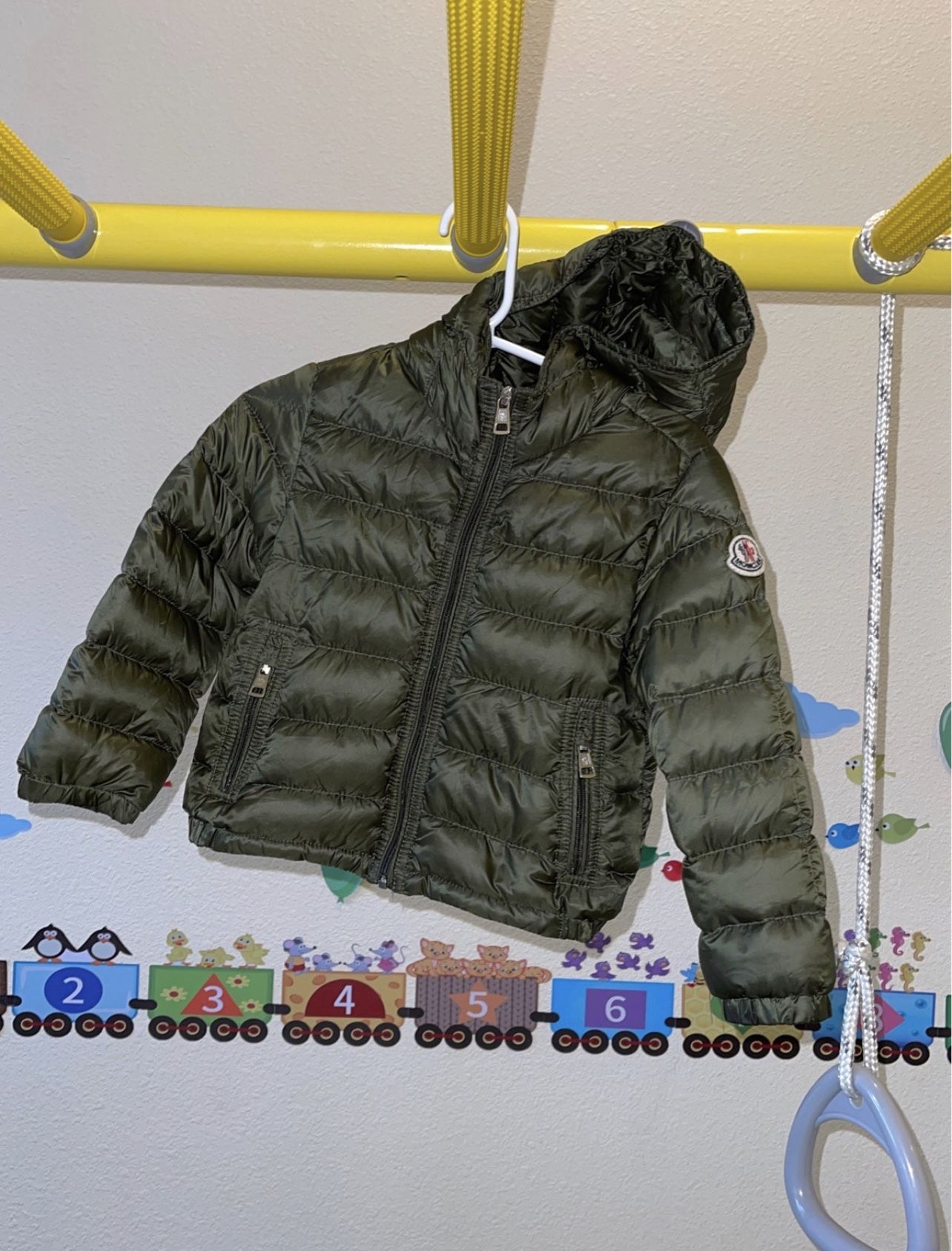 Moncler Down Sweater Jacket With Hoodie Size 18-24 Months 