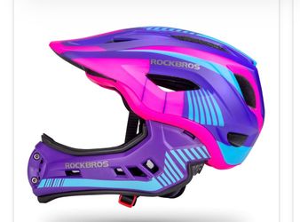 ROCKBROS Kids Full Face Bike Helmet Lightweight Detachable MTB Helmet  Open box  Inventory Number 10(contact info removed)4