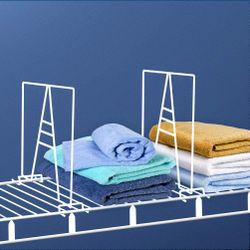 8 Pack Shelf Dividers For Wood Shelves, Closet Organization-12 Inches Tall