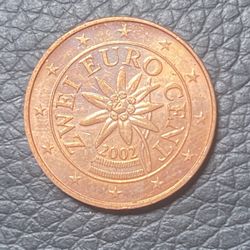 2002 Two Cent Euro Coin 