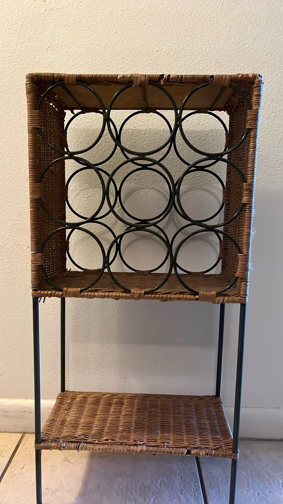 Wicker Wine Rack