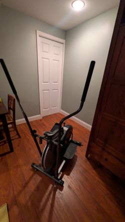 Black Elliptical Cross Trainer Machine