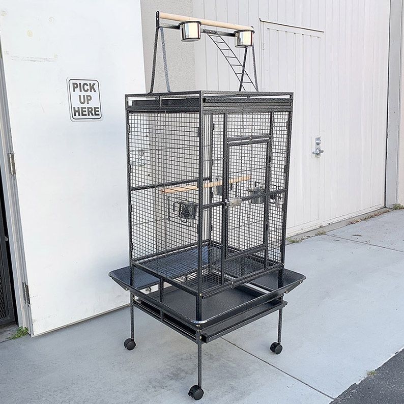 (New in box) $155 Large Bird Cage 68” Tall with Rolling Stand for Parakeets, Parrot, Cockatiel, Chinchilla, Cockatoo