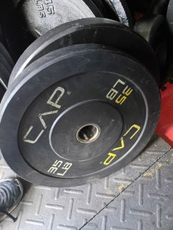 35lb Bumper Plate Pair Cap Brand