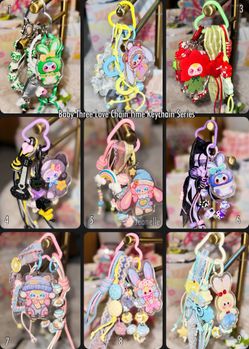 Baby Three Love Chain Time Series Official Keychain/Larnyard - New out of box BB3- Bloosom Snowfall