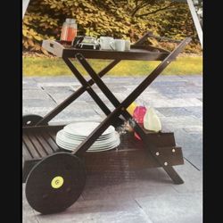 New Wooden Bar Cart