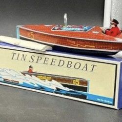 3 tin boats.