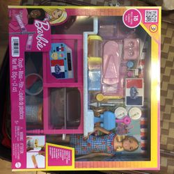 Barbie Kitchen Set With Dough
