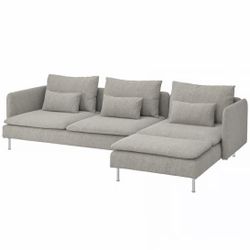 Brand new IKEA SÖDERHAMN 4 seat sectional with chaise (frame only) still in original box.